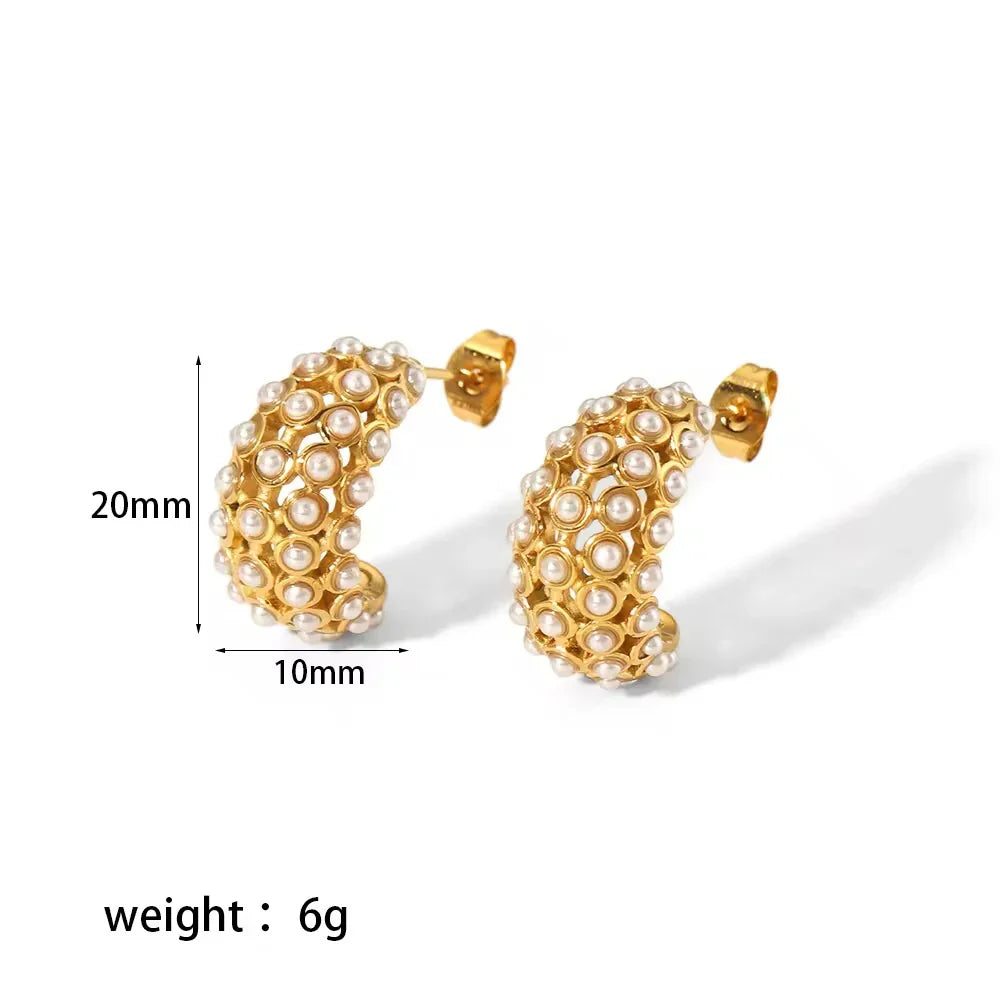 Pearl Hoops