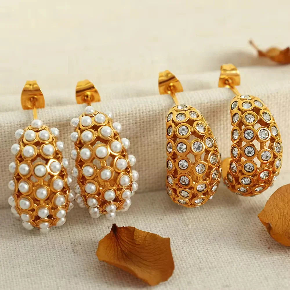 Pearl Hoops
